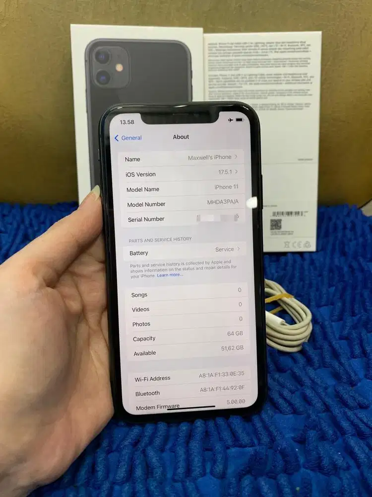 Iphone 11 64gb second ibox fullset ori mulus