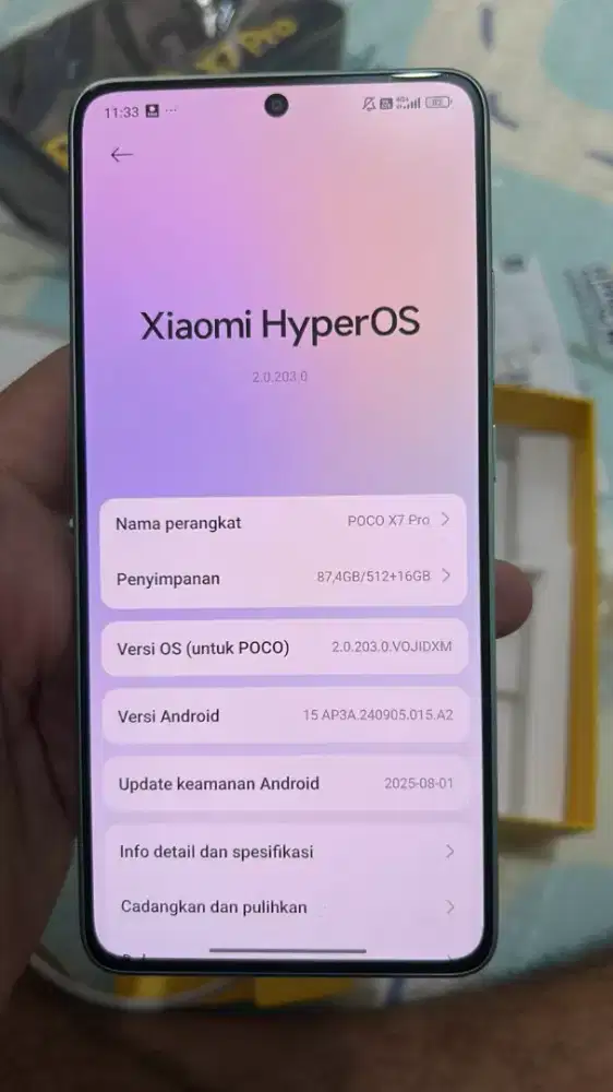 HP Poco x7 pro 5G