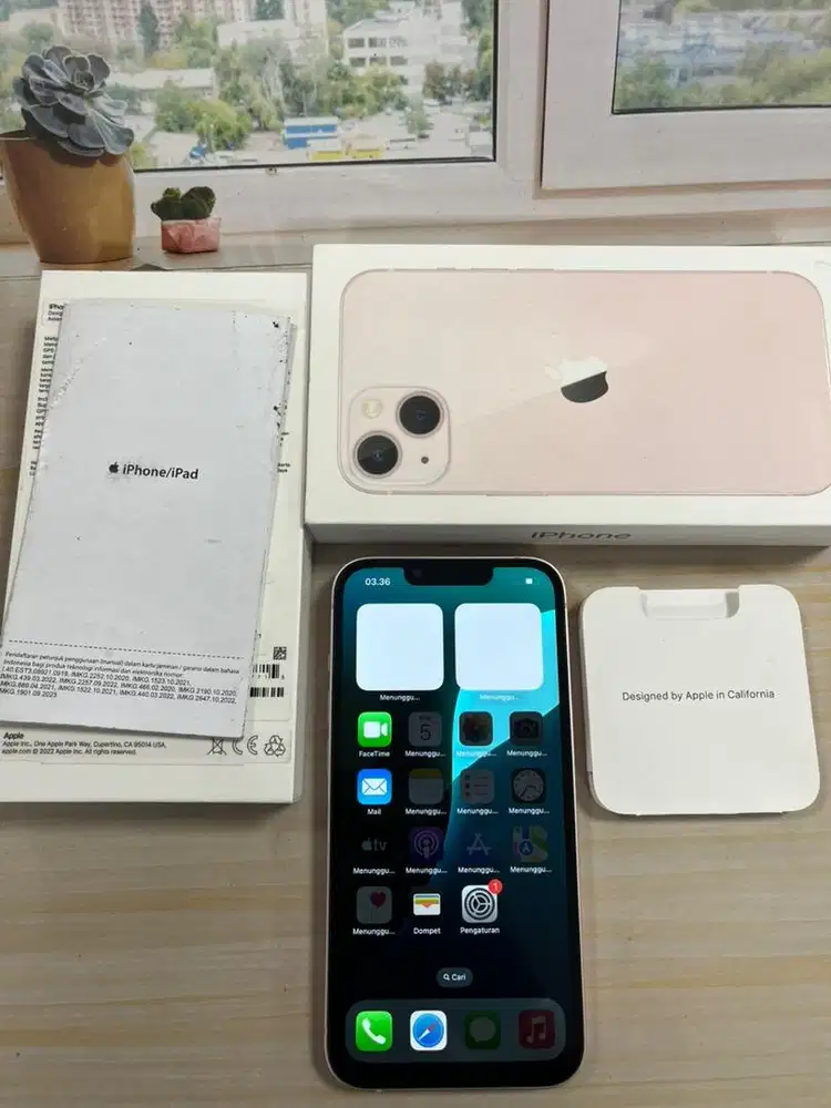 IPHONE 13 128gb PINK IBOX RESMI