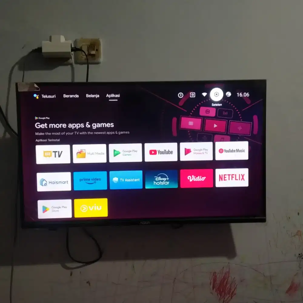 DIJUAL TV ANDROID AQUA 32 GRESS