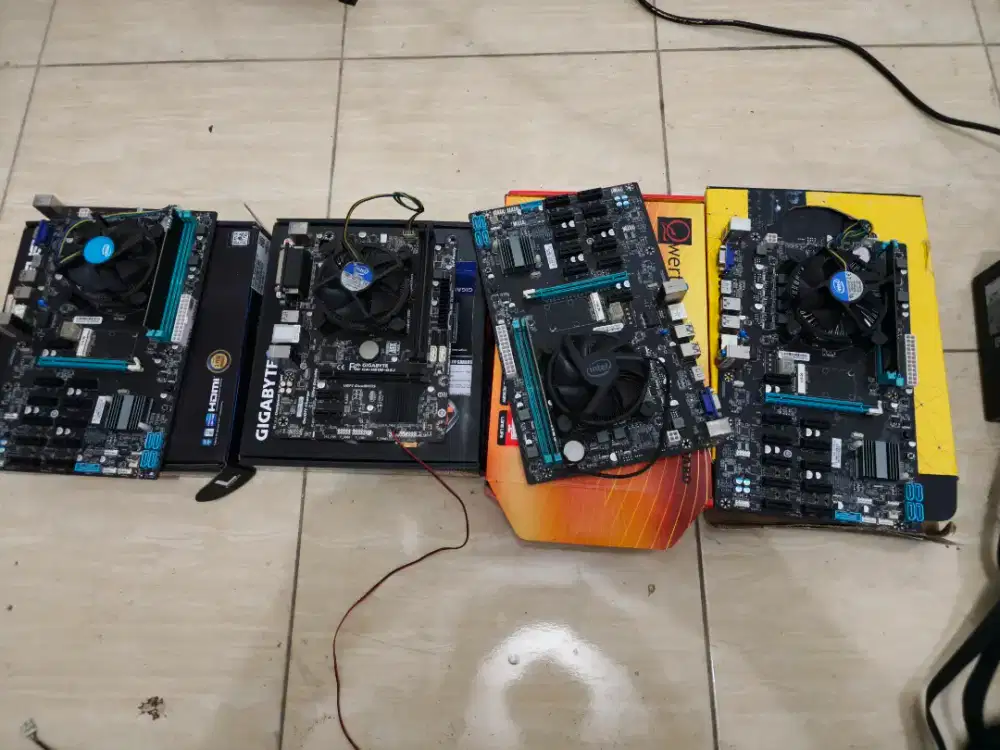 PSU, Mobo, lcd, cable mining