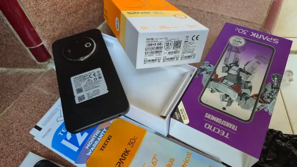 Tecno Spark 30c 8+8/256.Nfc Resmi fullset Like' New