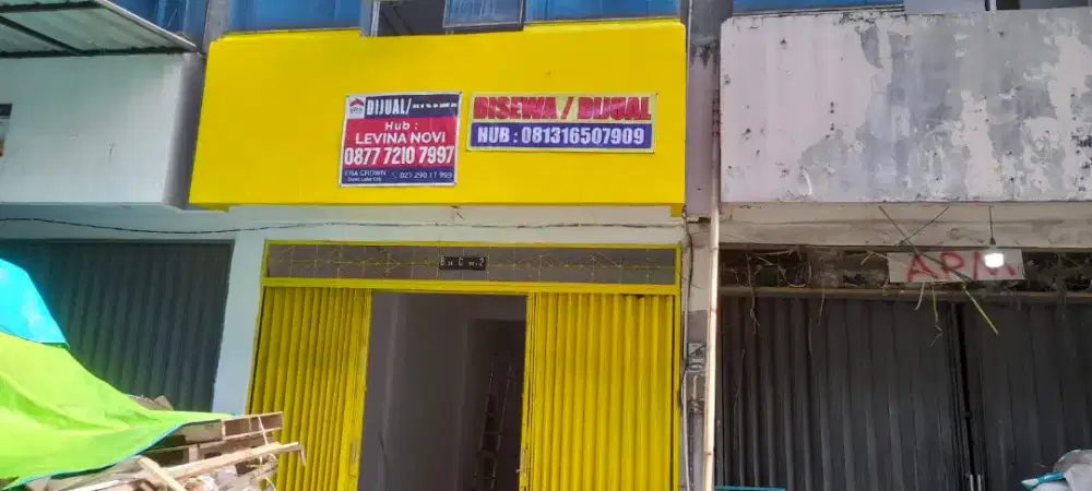 Dijual/disewakan ruko 3 lantai ukuran 4x16.