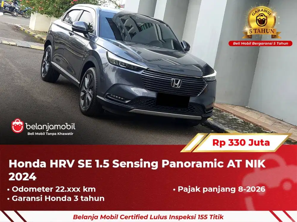 [ GARANSI 5TH ] Honda HRV HR-V HR V SE 1.5 Sensing Panoramic 2024/2025