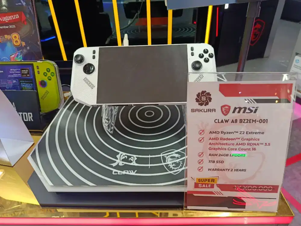 Msi Claw A8 BZ2EM 1TB SSD Bisa kredit tanpa dp