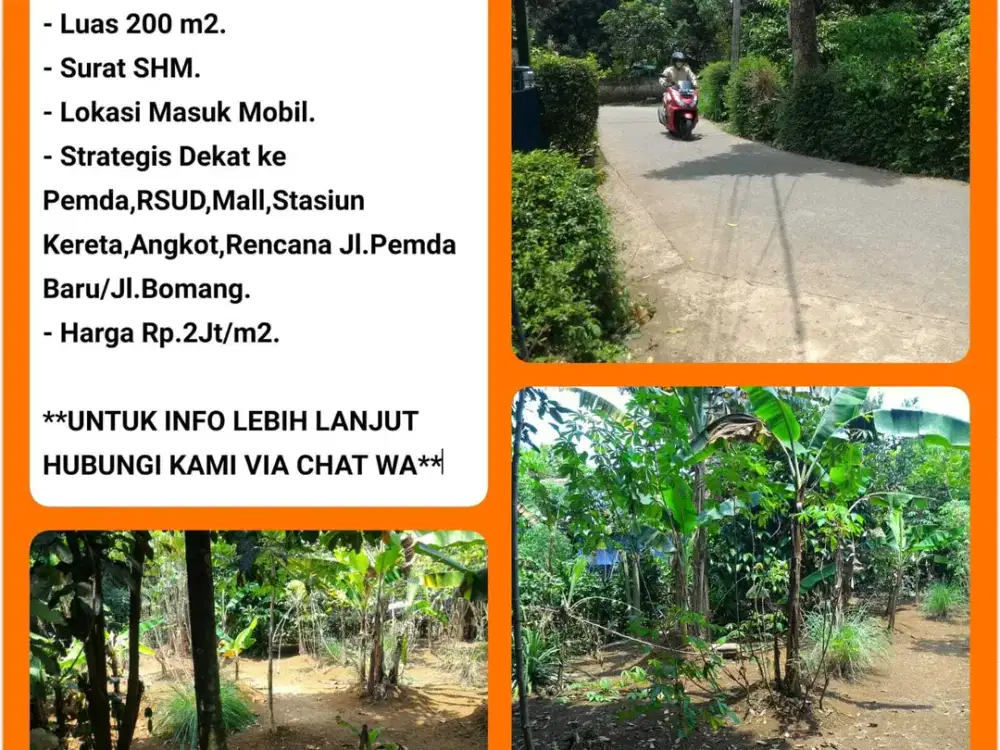 Tanah SHM 200m2 Masuk mobil dekat stasiun Bojonggede -Bogor 10