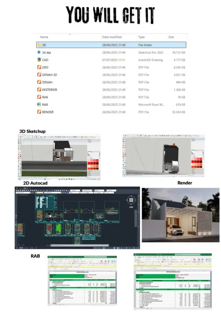 JASA DESAIN RUMAH, RUKO, KANTOR