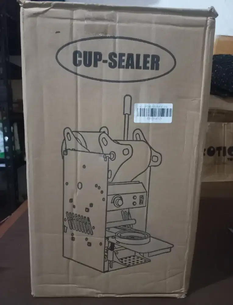 BARU Reaim mesin cup sealer ( 8-20 Oz ) putih original mesin cup