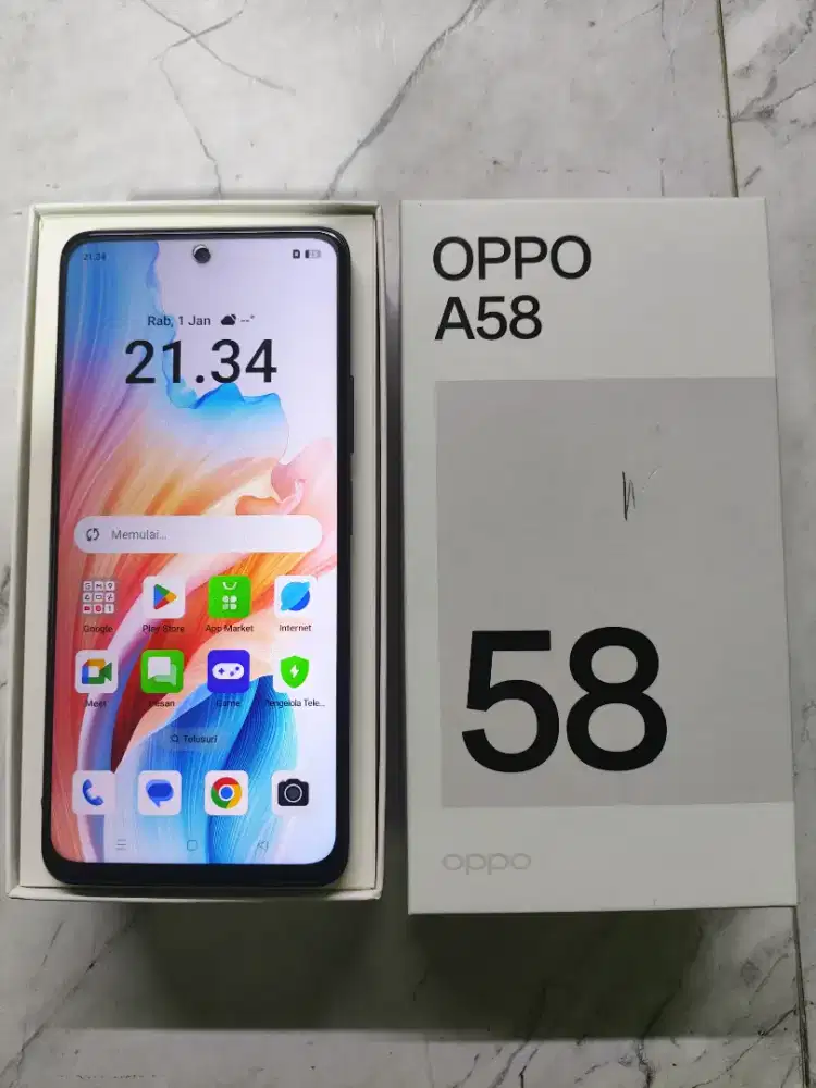 OPPO A58 RAM 6/128GB FULSET ORI