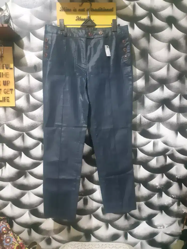Celana pesta/konser shimer/glitter/kulit wanita preloved tjap karoeng