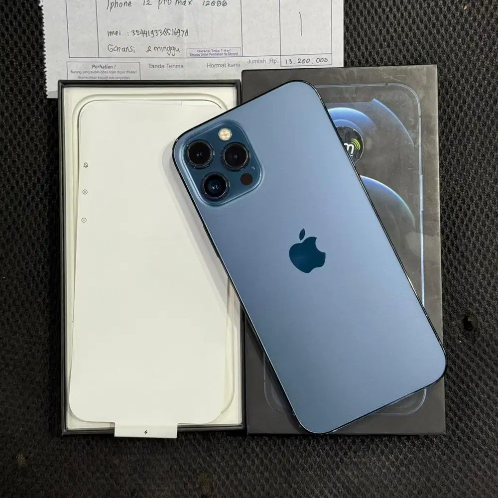 iphone 12 promax 128 ibox mulus fullset original sangat terawat