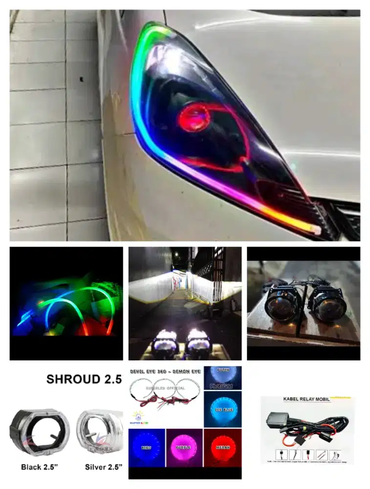pasang biled headlamp Honda jazz SM pasang dtmpt anda