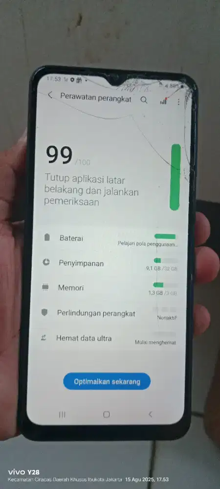 Samsung a02.  3/32. MNUS RETAK SGEL ORiaN