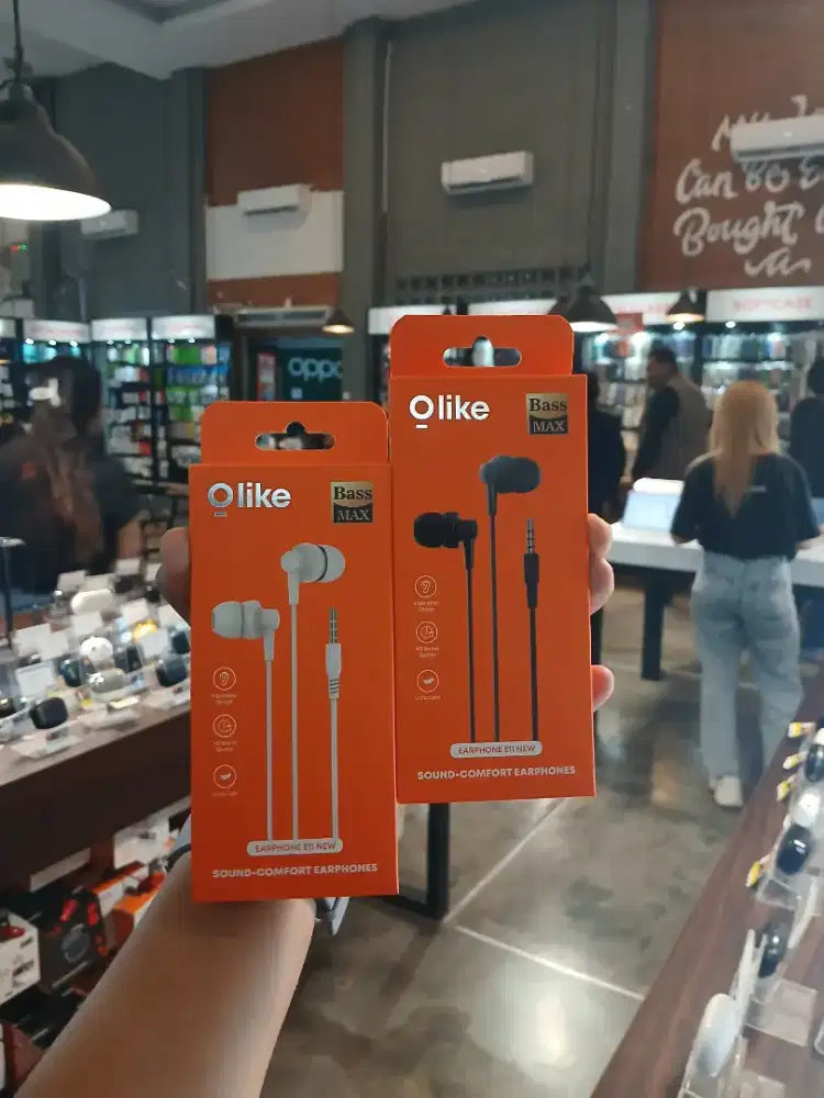 OLIKE E11 EARPHONE HEADSET BASS SOUND COMPATIBLE ALL DEVICE ORIGINAL