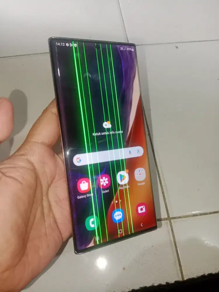 Hp Samsung Note 20 Ultra 8/256,,, Minus lcd garis