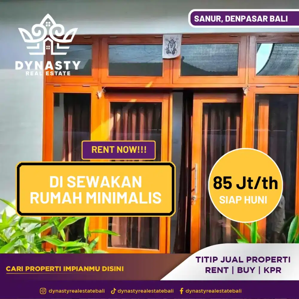 Disewakan cepat rumah minimalis area snur