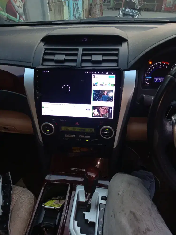 headunit android Camry 2014 2017 SM pasang