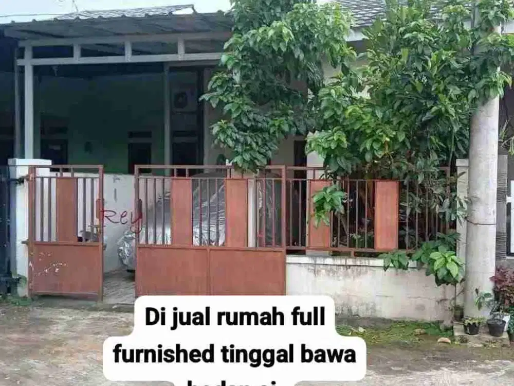 Di jual rumah di cilodong full furnished tinggal bawa badan aja