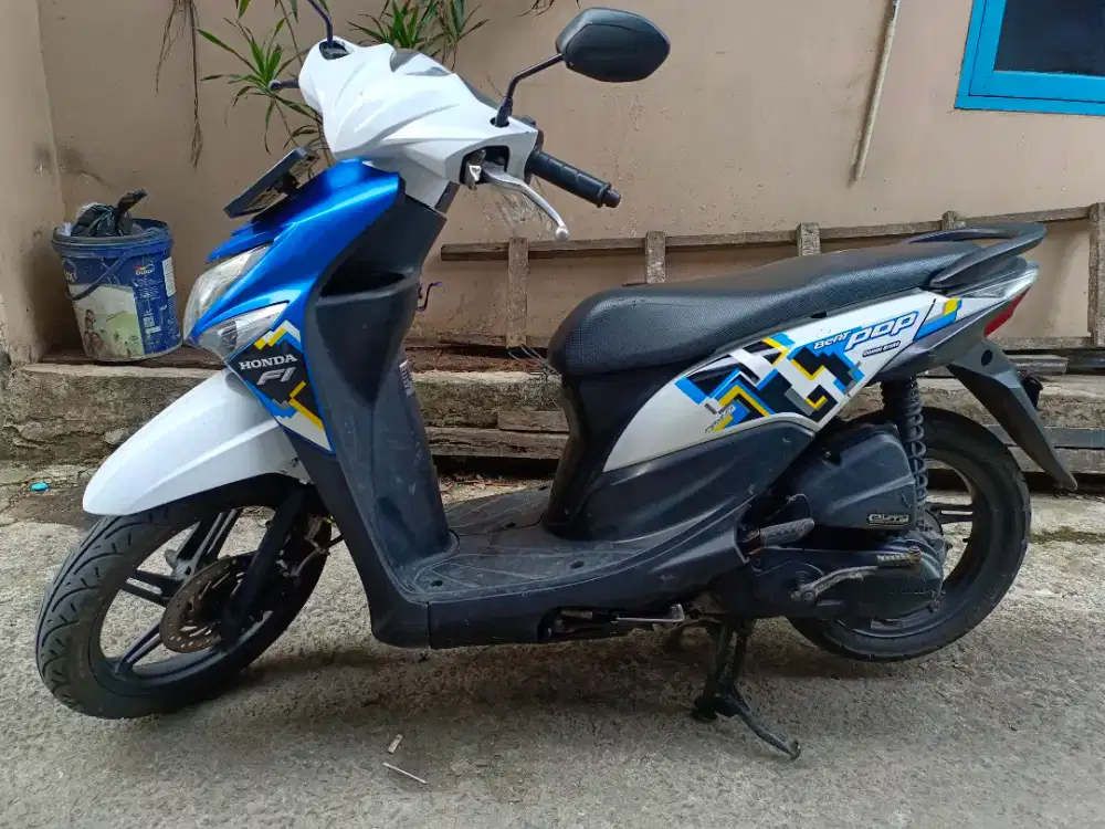 Honda Beat POP fi CBS Tahun 2018 fulOrsinil Mesin Halus Siap tancapGas