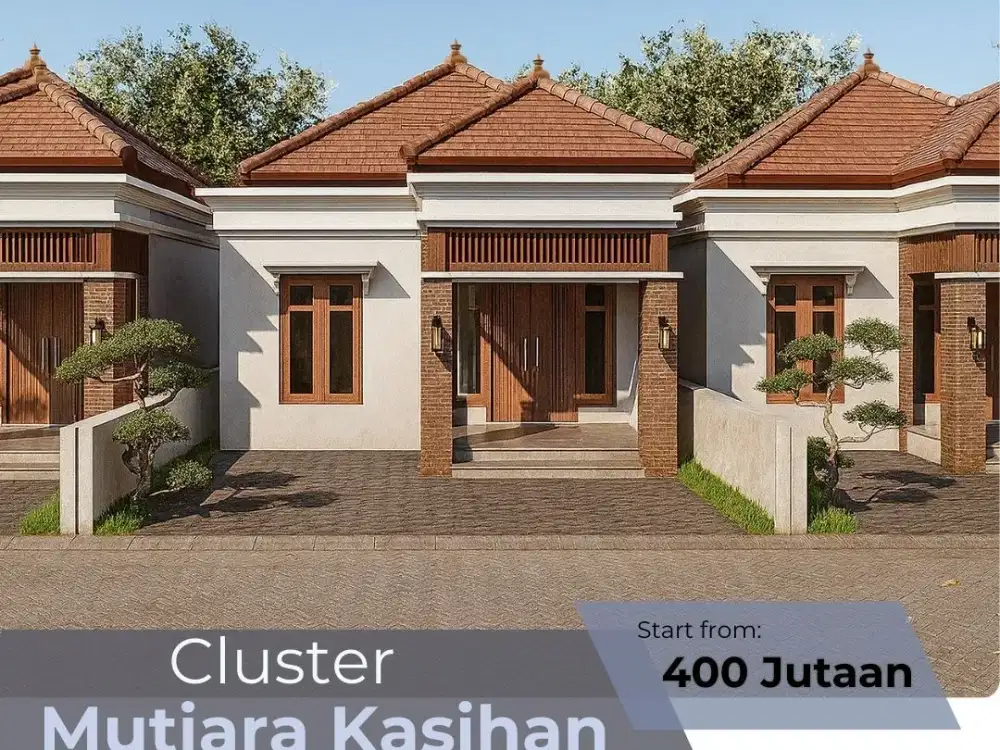 Dekat UMY Cluster Mutiara Kasihan Bantul, Rumah Tipe 50/91