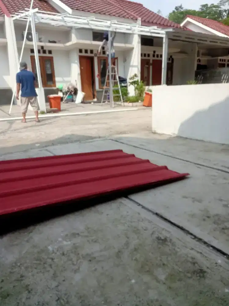 Kanopi bajaringan ganti atap rumah renopasi