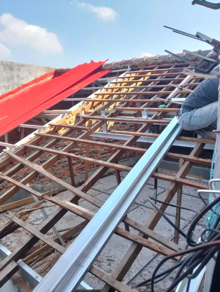 Kanopi bajaringan ganti atap rumah renopasi