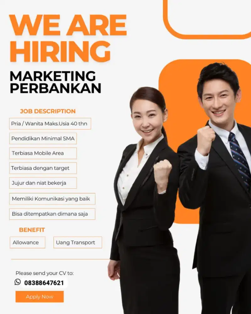 Dicari marketing perbankan