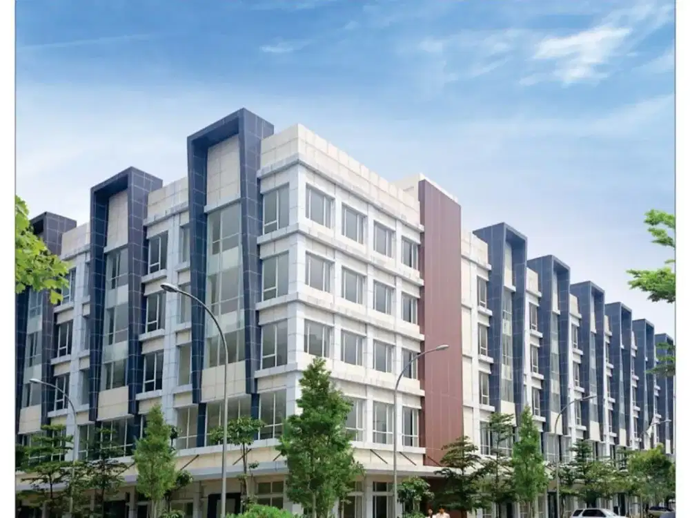 P93. Murah Dijual Ruko 5,5 Lantai Bonus Lift di Mega Office Park Harapan Indah Siap Huni Strategis Hadap Jalan Full Bonus dan Diskon DP