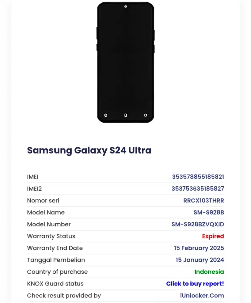 Samsung S24 Ultra 12/512Gb Titanium Violet SEIN