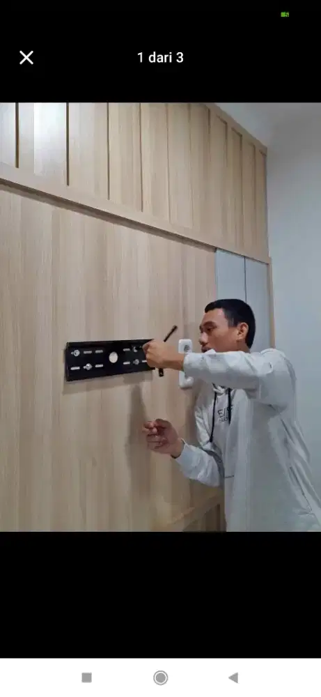 Pemasangan bracket tv, briket tv, breket tv, braket tv