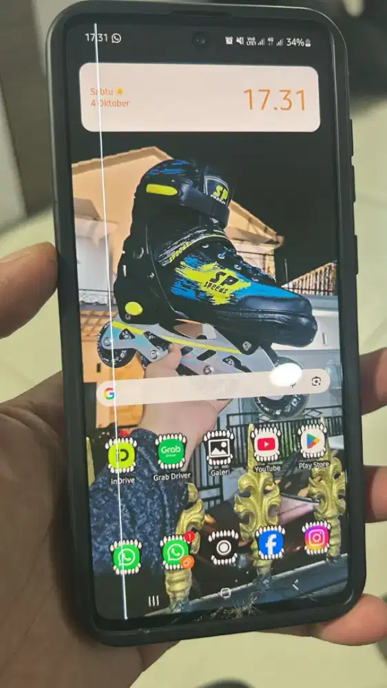 Samsung a71 8/128 fullset ori sein snapdragon