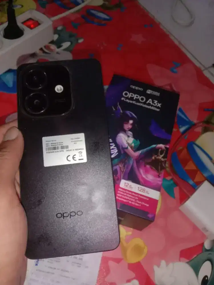 Jual OPPO A3X LENGKAP DUS CHARGER SMUA BON PEMBELIAN