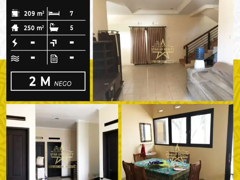 2M nego Dijual cepat Rumah Eastern Hills Cipadung lt 209 lb 250 kt 7 km 5