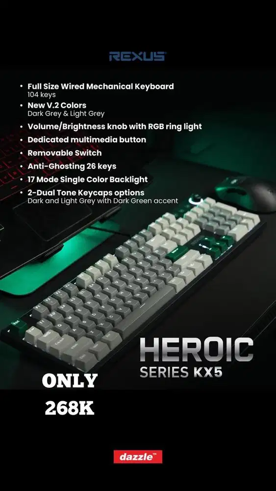 Keyboard rexus KX5 V2