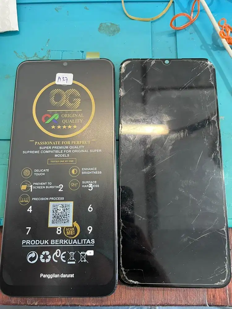 Ganti lcd oppo a17k bergaransi