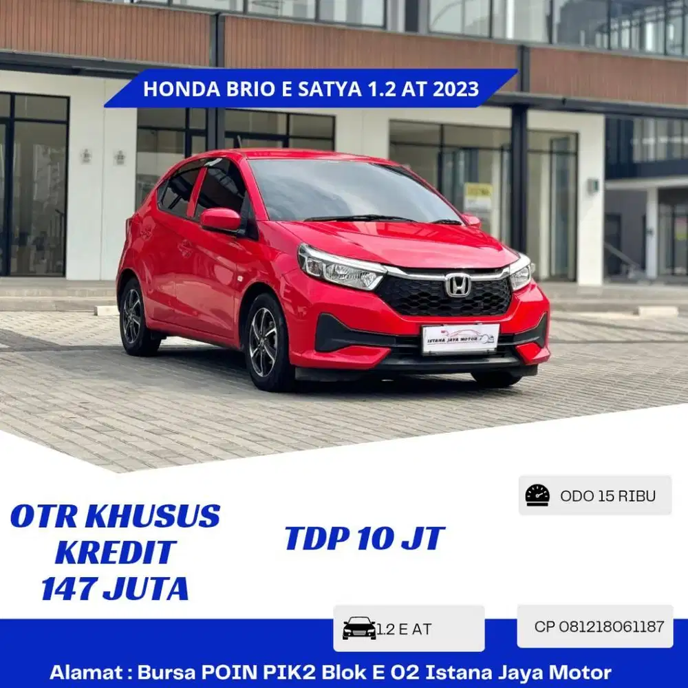 KM 15RB Honda Brio E Satya 1.2 AT 2023