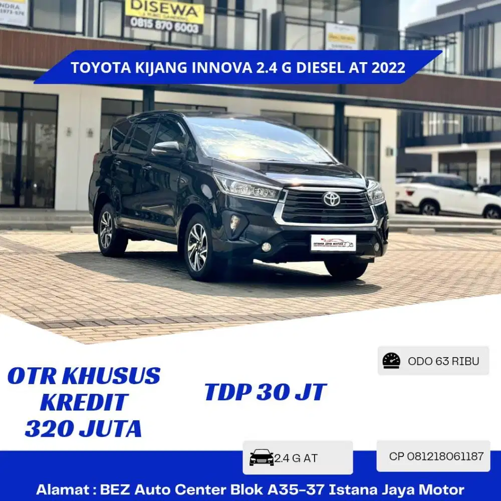 TOYOTA KIJANG INNOVA REBORN G DIESEL 2.4 AT NIK 2021