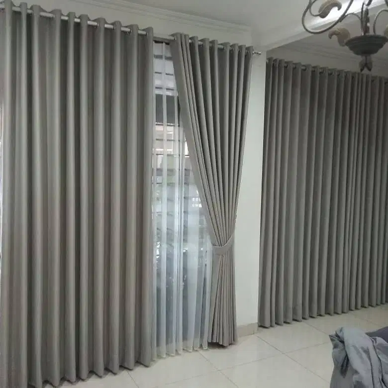 Cod Gorden Blackout Pasang Skat Klinik Hordeng Pintu Gordyn Vitrase