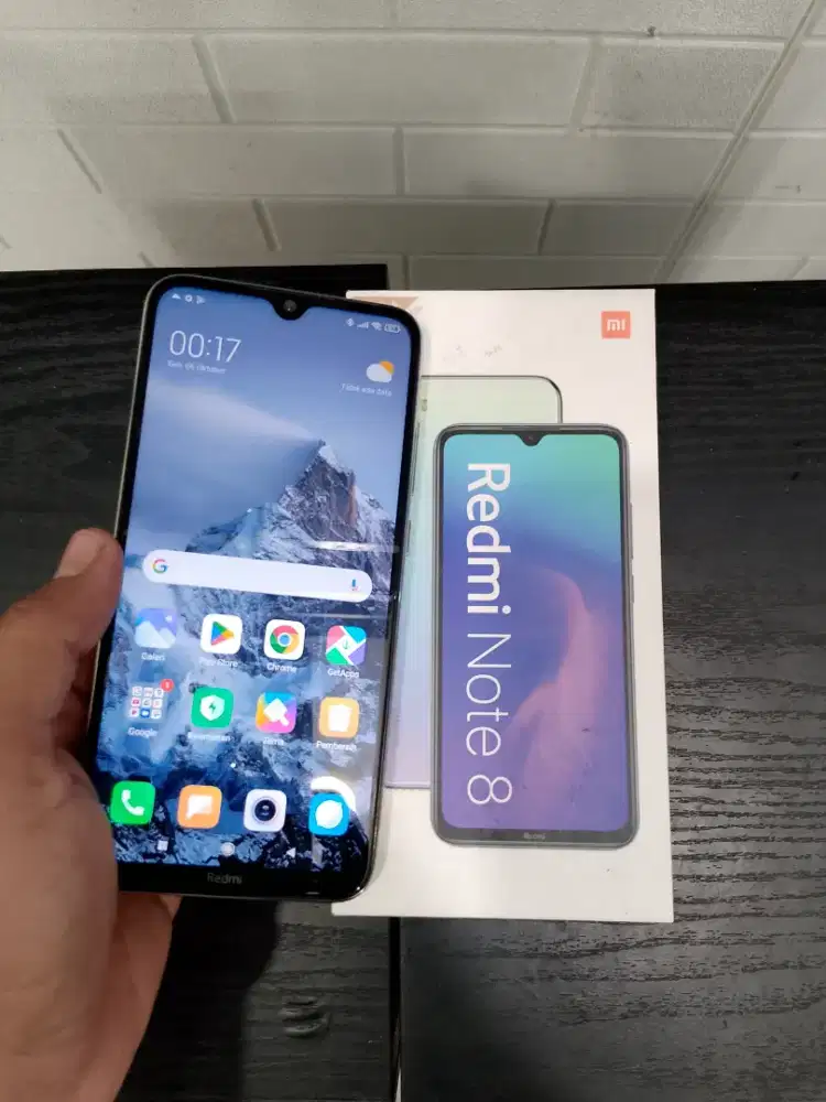 Redmi note 8 6/128 fulset ori bawaan