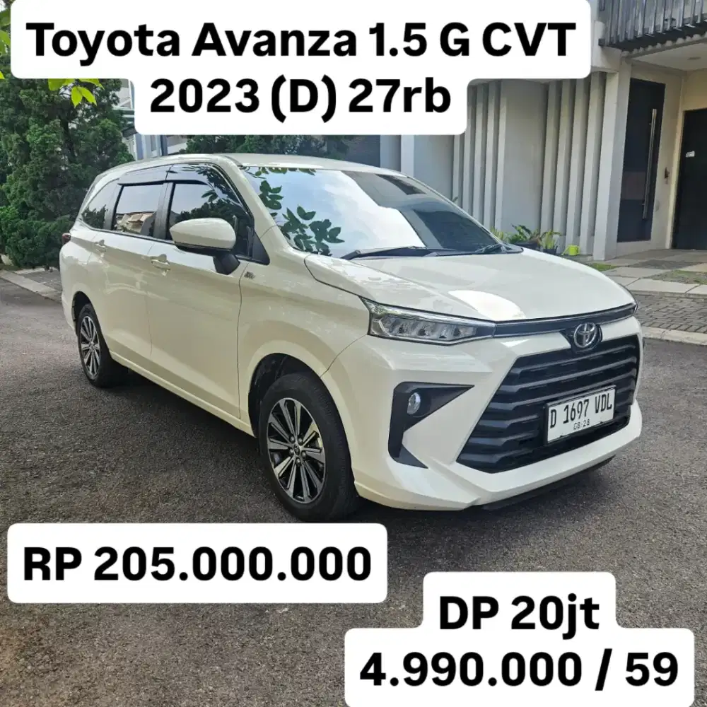 Antik KM 20rban.. Toyota avanza G CVT 2023 (D)