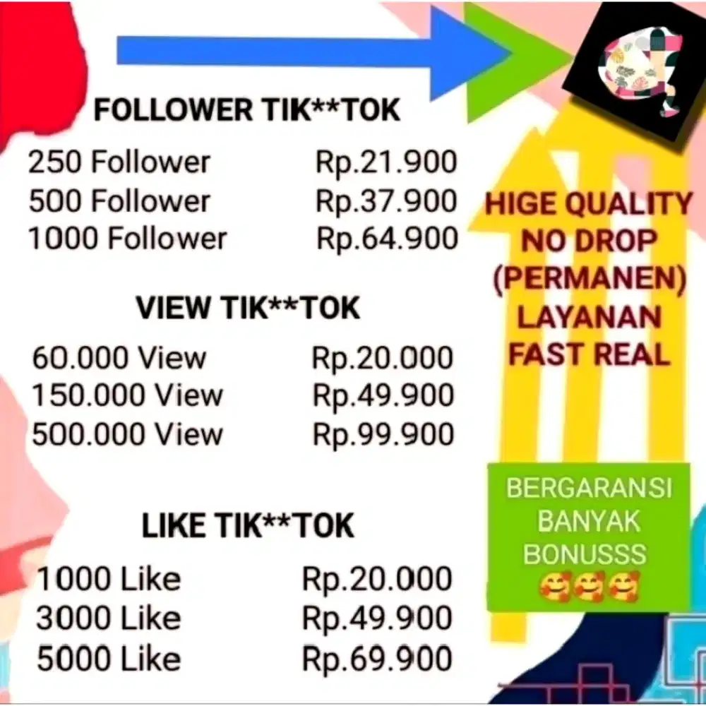 menjual berbagai jasa followers