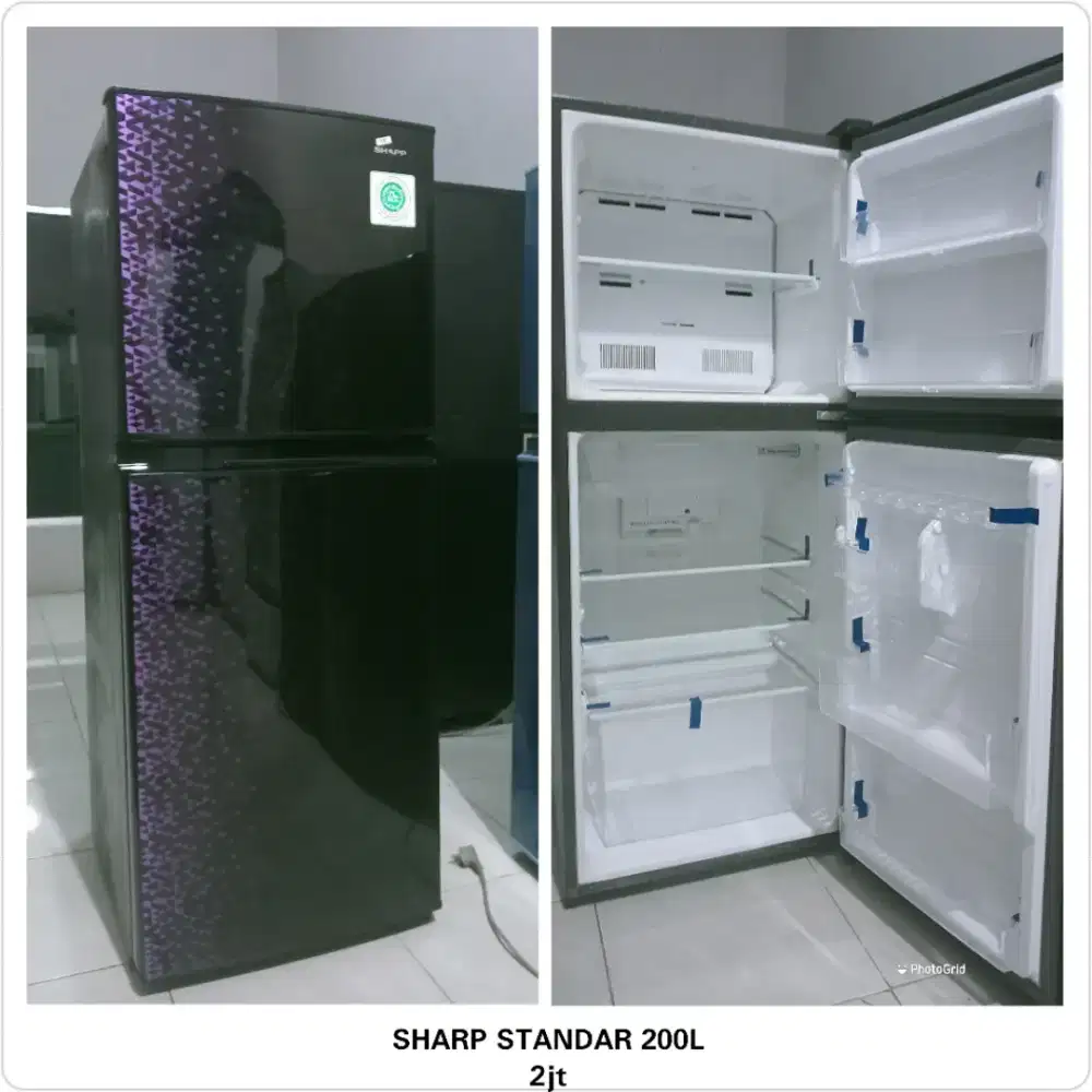 Kulkas 2 pintu sharp 200L