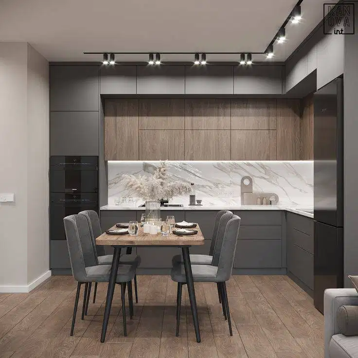 Custom Interior Kitchen Set, Backdrop TV, Lemari, Wardrobe, Kitchenset