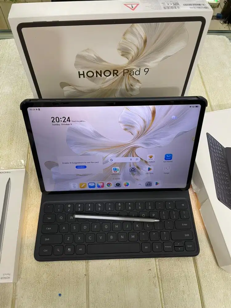 Honor Pad 9 4/64gb free keybord pencil original garansi may2026 resmi