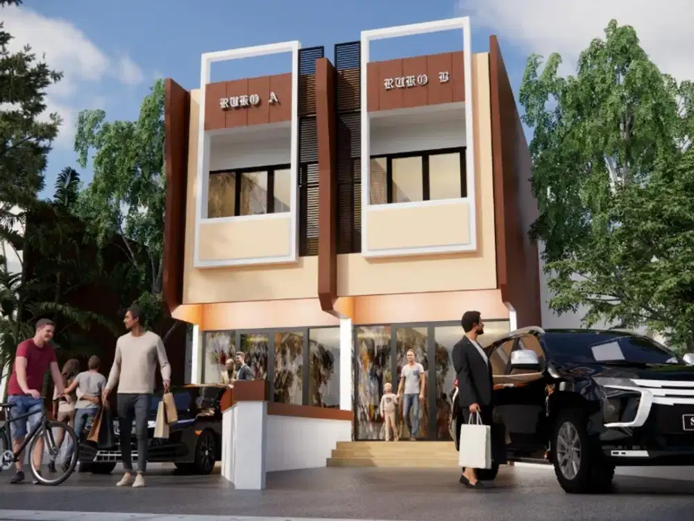 dijual rumah mewah 2 lantai jalan raya kedunghalang bogor utara