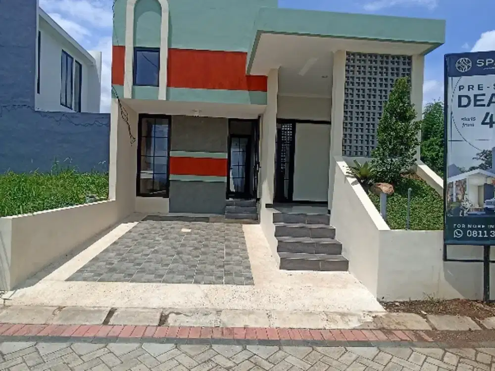 Rumah modern 1 lantai di kota malang dekat kota batu