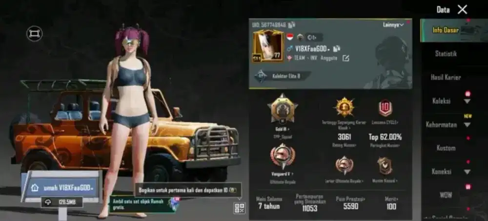 JUAL BELI AKUN PUBG MOBILE
