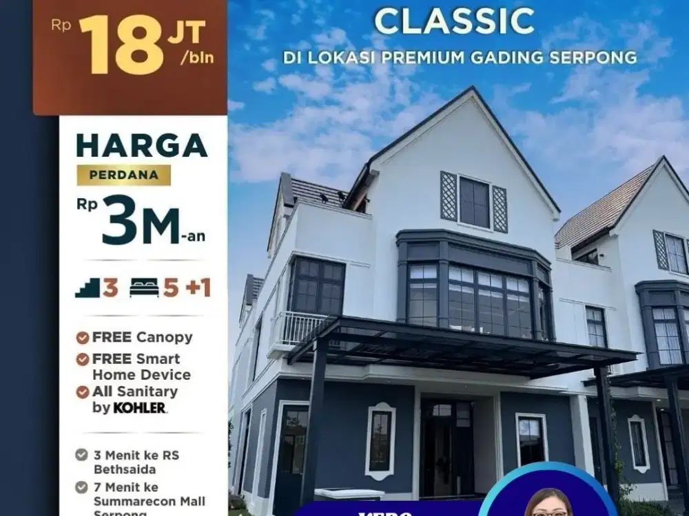 3Lt Louise Summarecon Gading Serpong L8 L10 Cicilan Start 7jutaan