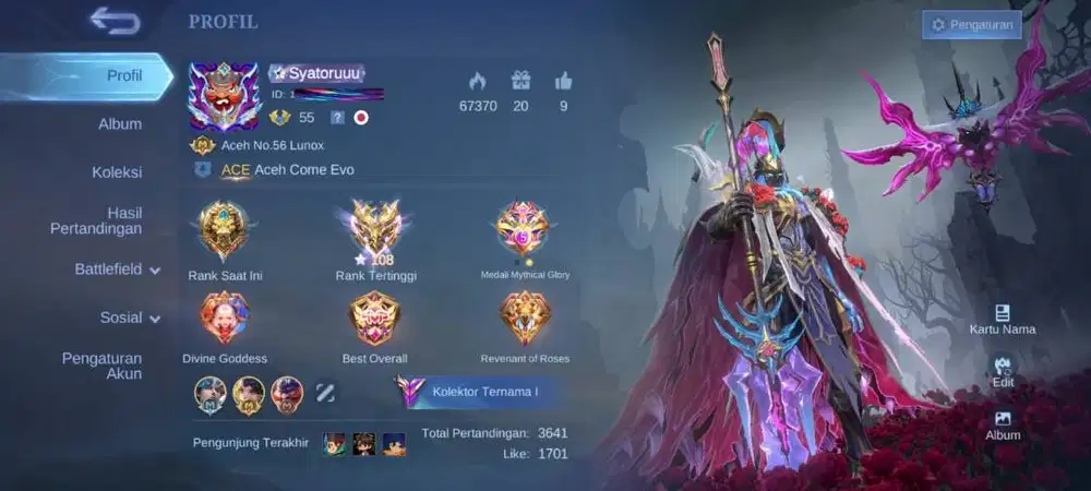 Jual Akun mobile legend
