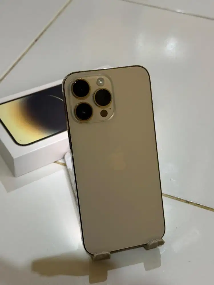 iphone 14 promax gold 256gb fullset